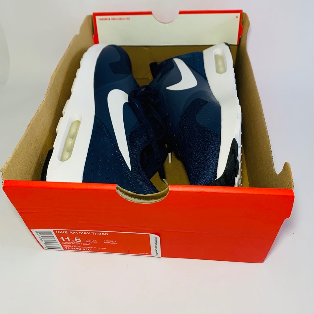 Nike Men's Air Max Tavas Blue/White 705149 410 - Picture 3 of 8